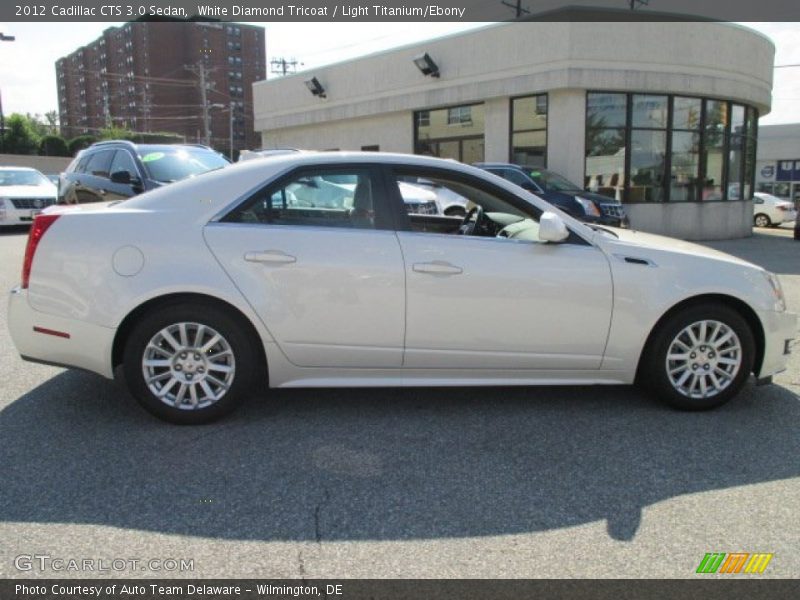 White Diamond Tricoat / Light Titanium/Ebony 2012 Cadillac CTS 3.0 Sedan