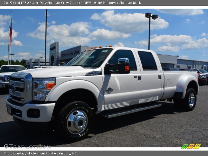  2015 F350 Super Duty Platinum Crew Cab 4x4 DRW White Platinum
