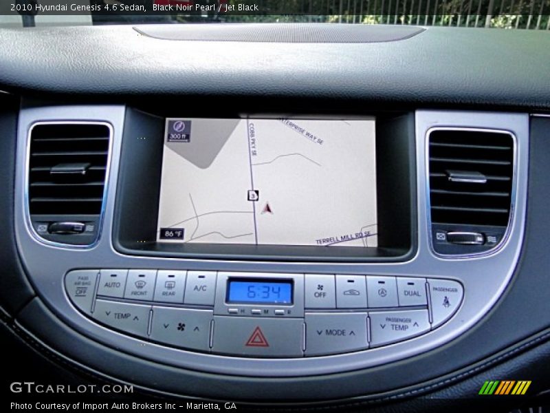 Black Noir Pearl / Jet Black 2010 Hyundai Genesis 4.6 Sedan