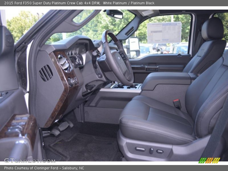 Front Seat of 2015 F350 Super Duty Platinum Crew Cab 4x4 DRW