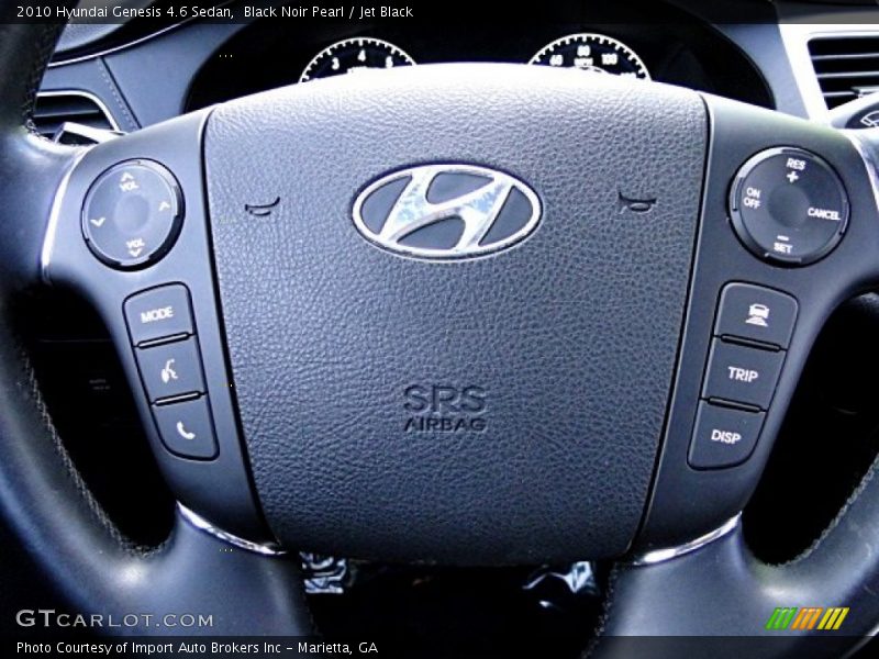 Black Noir Pearl / Jet Black 2010 Hyundai Genesis 4.6 Sedan