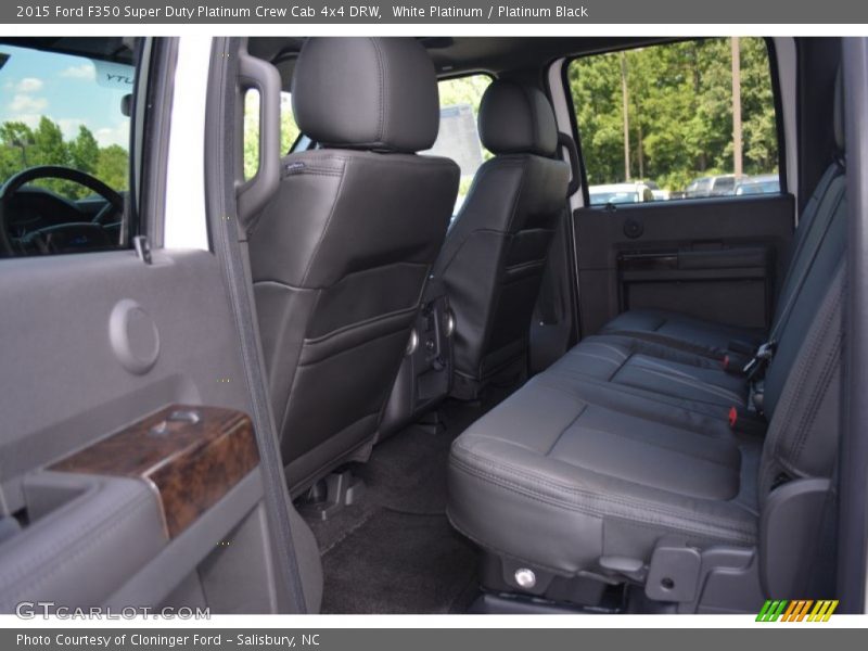 Rear Seat of 2015 F350 Super Duty Platinum Crew Cab 4x4 DRW