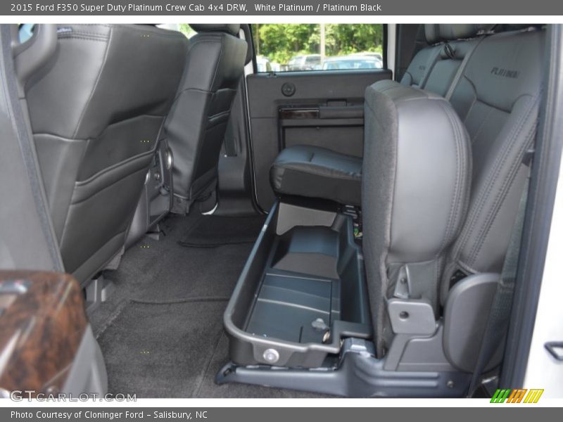 Rear Seat of 2015 F350 Super Duty Platinum Crew Cab 4x4 DRW