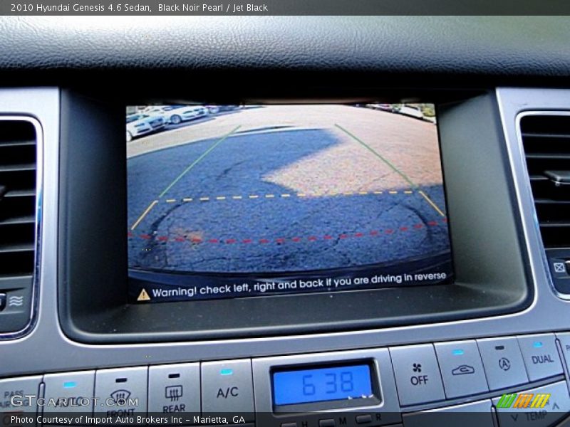 Black Noir Pearl / Jet Black 2010 Hyundai Genesis 4.6 Sedan