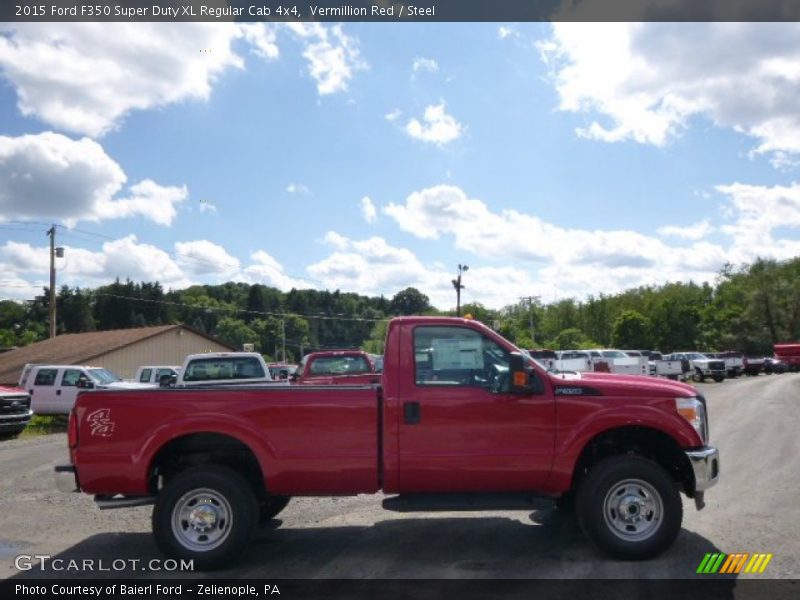Vermillion Red / Steel 2015 Ford F350 Super Duty XL Regular Cab 4x4