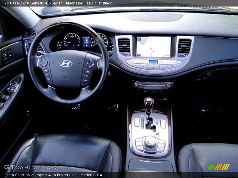 Black Noir Pearl / Jet Black 2010 Hyundai Genesis 4.6 Sedan