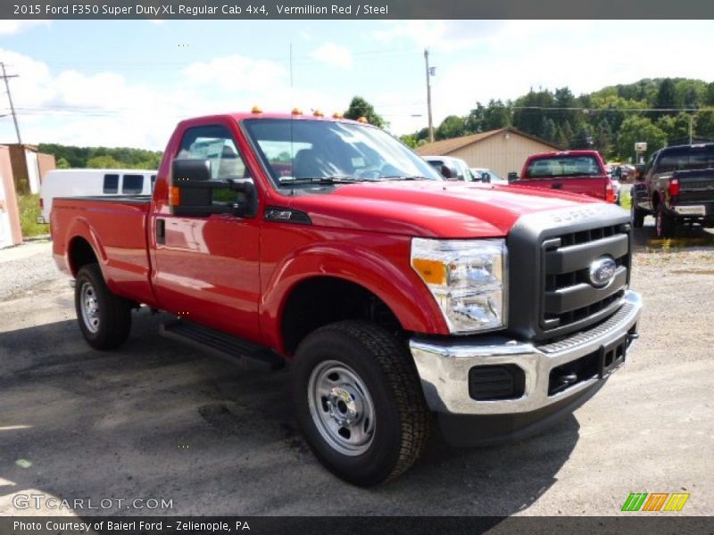 Vermillion Red / Steel 2015 Ford F350 Super Duty XL Regular Cab 4x4