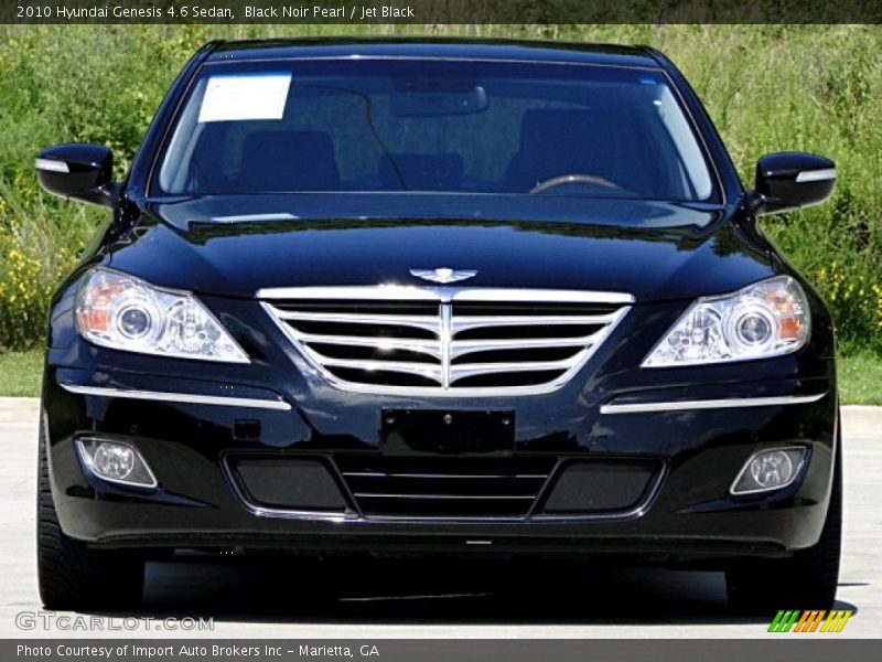 Black Noir Pearl / Jet Black 2010 Hyundai Genesis 4.6 Sedan