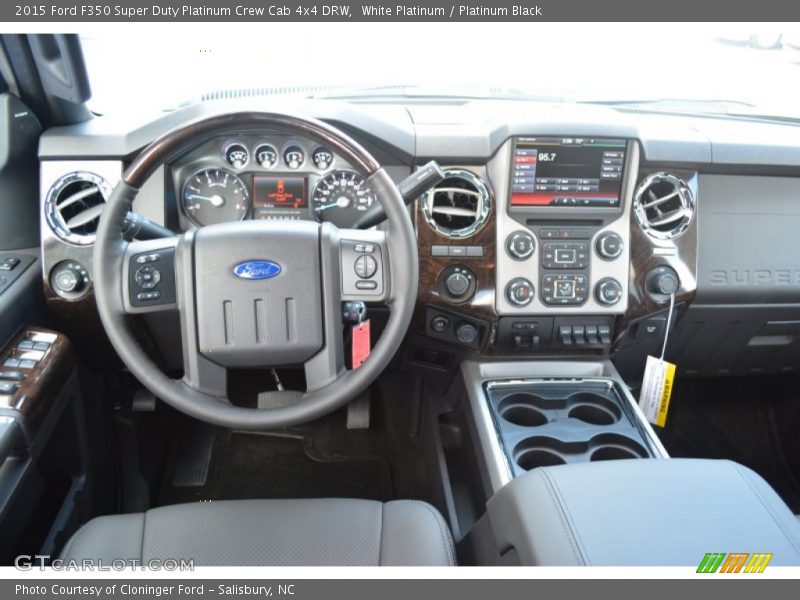 Dashboard of 2015 F350 Super Duty Platinum Crew Cab 4x4 DRW