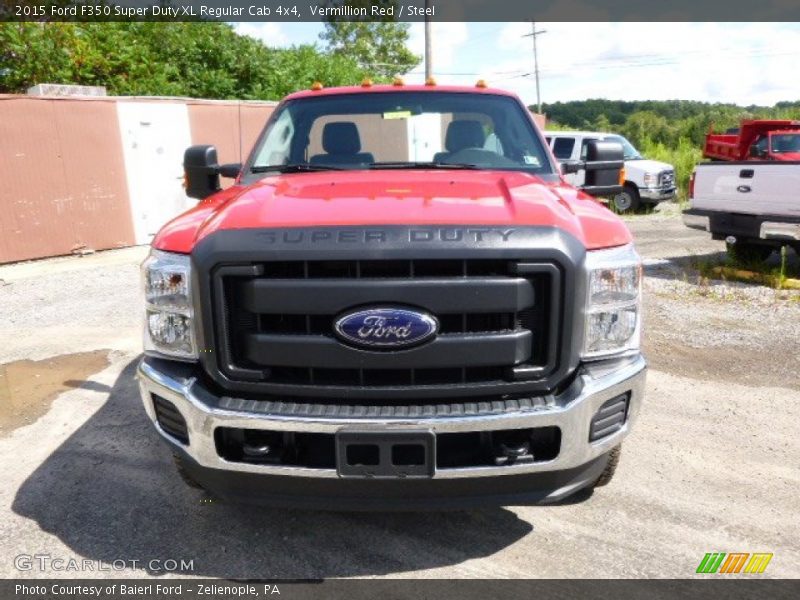 Vermillion Red / Steel 2015 Ford F350 Super Duty XL Regular Cab 4x4