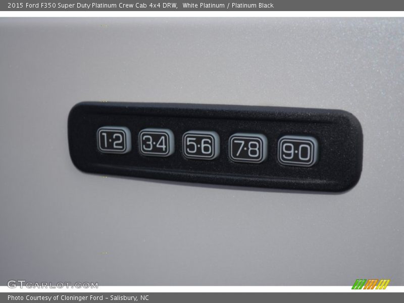 White Platinum / Platinum Black 2015 Ford F350 Super Duty Platinum Crew Cab 4x4 DRW