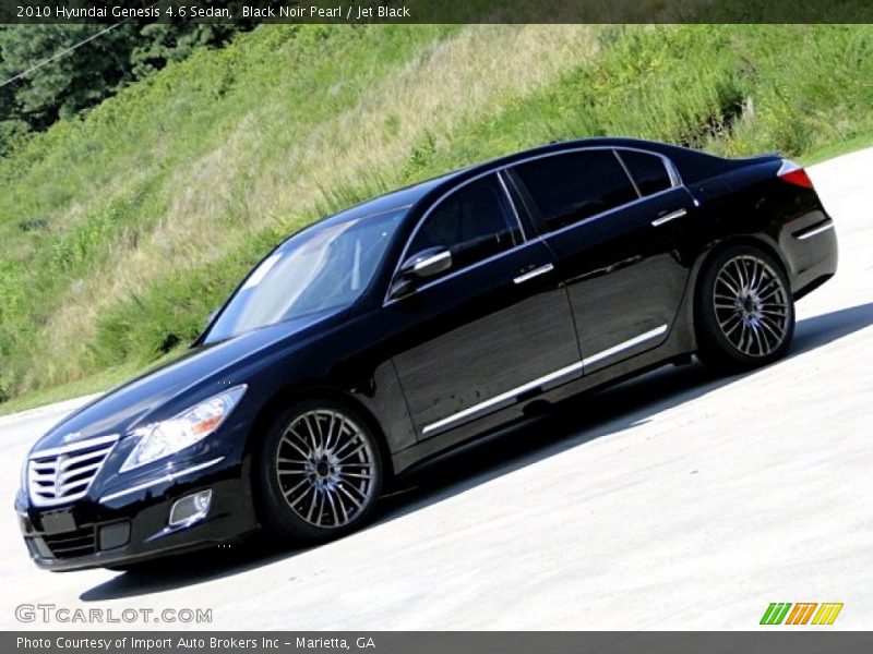 Black Noir Pearl / Jet Black 2010 Hyundai Genesis 4.6 Sedan