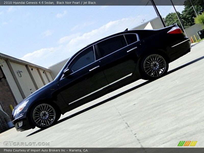 Black Noir Pearl / Jet Black 2010 Hyundai Genesis 4.6 Sedan