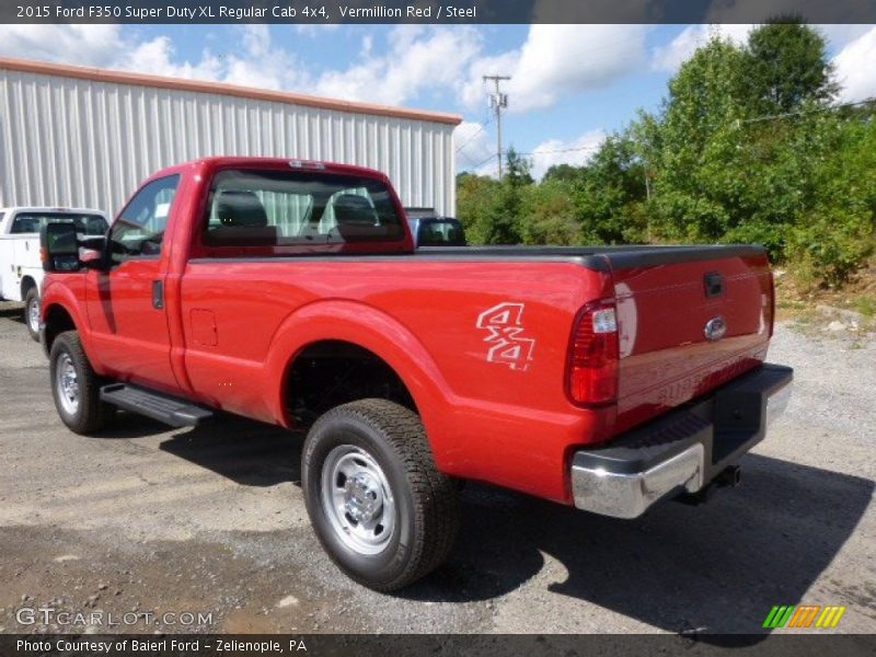 Vermillion Red / Steel 2015 Ford F350 Super Duty XL Regular Cab 4x4