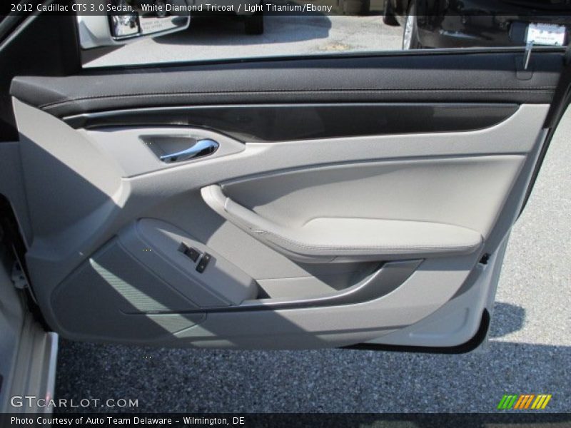 White Diamond Tricoat / Light Titanium/Ebony 2012 Cadillac CTS 3.0 Sedan