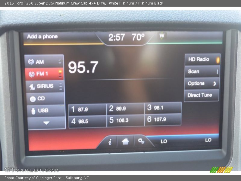 White Platinum / Platinum Black 2015 Ford F350 Super Duty Platinum Crew Cab 4x4 DRW