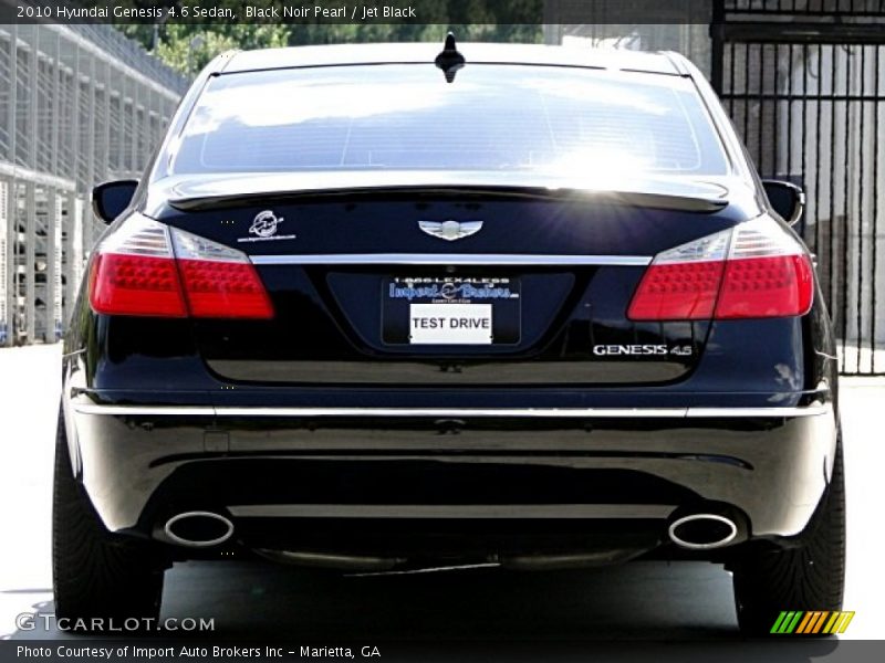 Black Noir Pearl / Jet Black 2010 Hyundai Genesis 4.6 Sedan