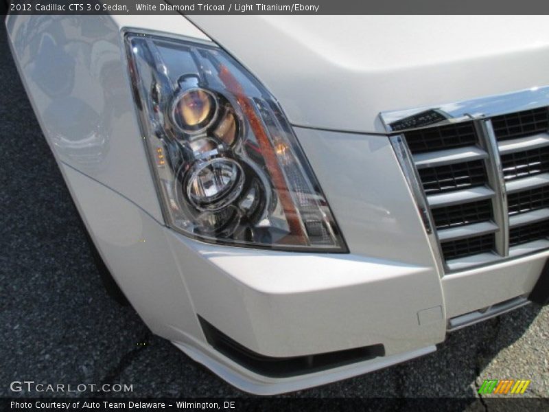 White Diamond Tricoat / Light Titanium/Ebony 2012 Cadillac CTS 3.0 Sedan