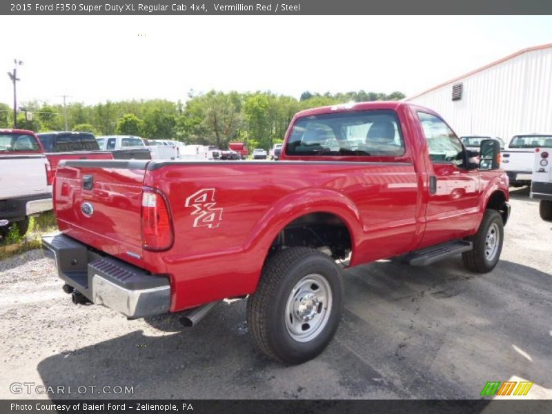 Vermillion Red / Steel 2015 Ford F350 Super Duty XL Regular Cab 4x4