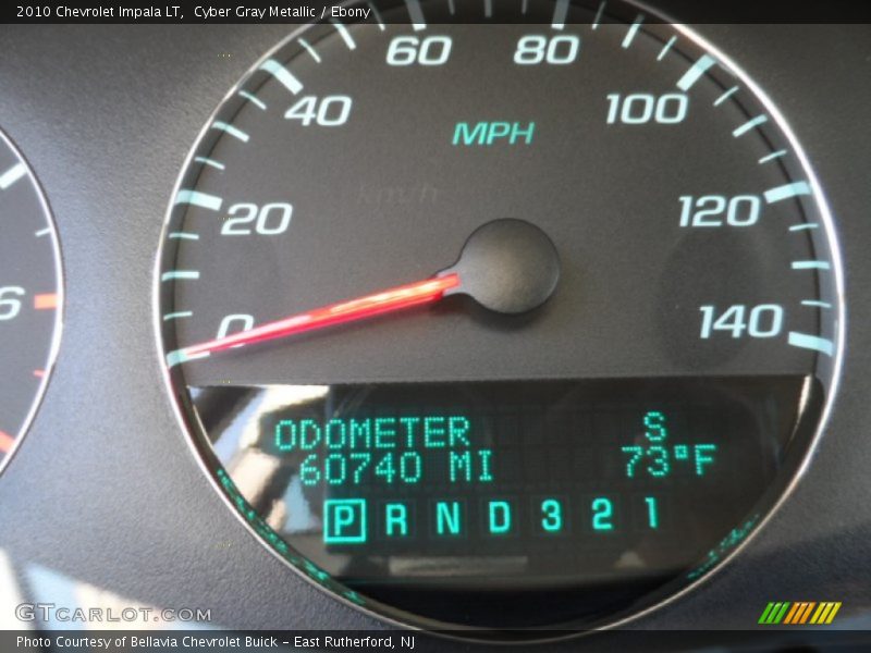 Cyber Gray Metallic / Ebony 2010 Chevrolet Impala LT