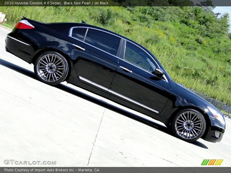 Black Noir Pearl / Jet Black 2010 Hyundai Genesis 4.6 Sedan