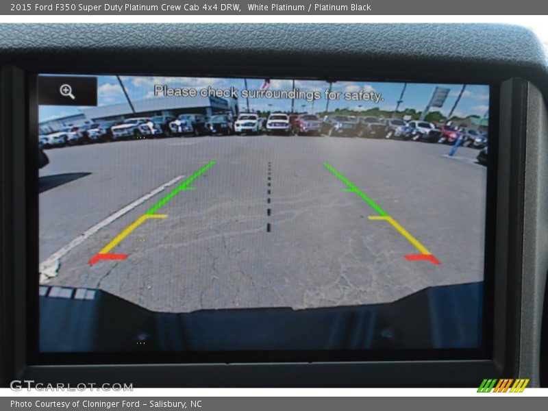White Platinum / Platinum Black 2015 Ford F350 Super Duty Platinum Crew Cab 4x4 DRW