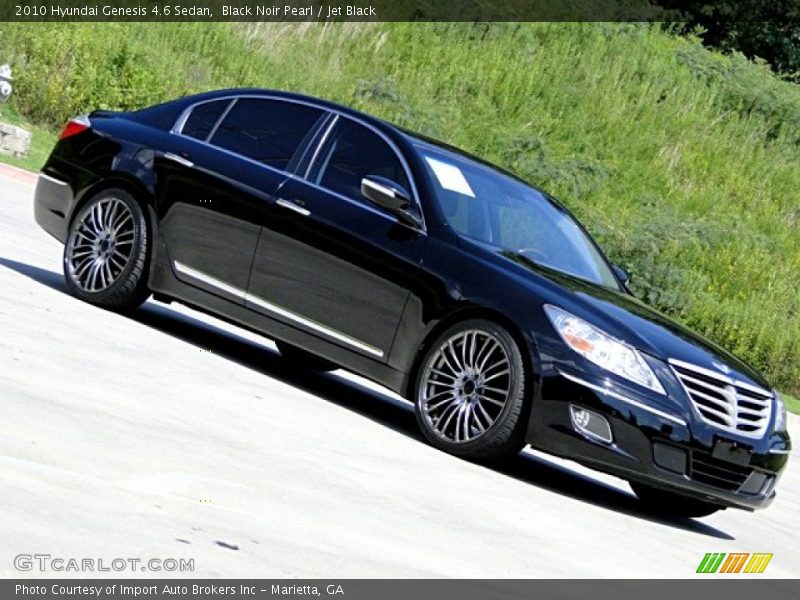 Black Noir Pearl / Jet Black 2010 Hyundai Genesis 4.6 Sedan