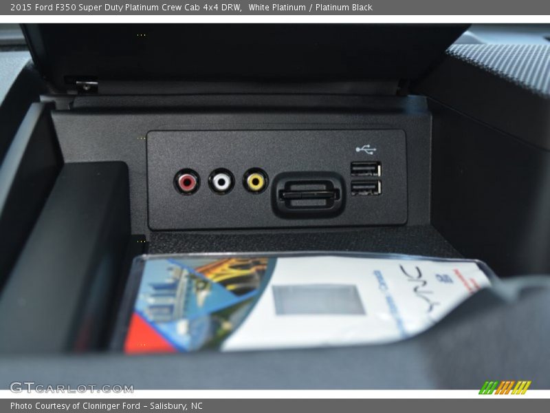 White Platinum / Platinum Black 2015 Ford F350 Super Duty Platinum Crew Cab 4x4 DRW