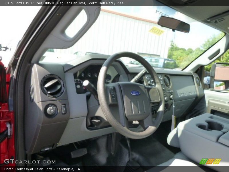 Vermillion Red / Steel 2015 Ford F350 Super Duty XL Regular Cab 4x4