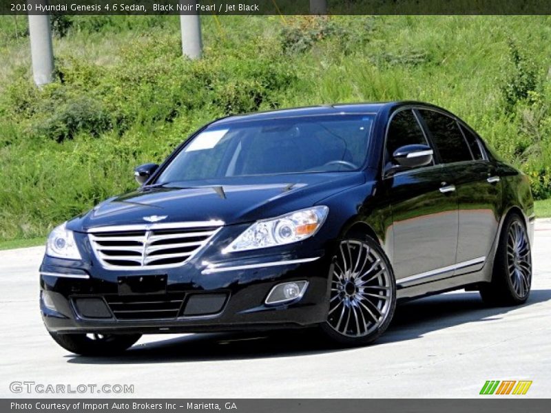 Black Noir Pearl / Jet Black 2010 Hyundai Genesis 4.6 Sedan