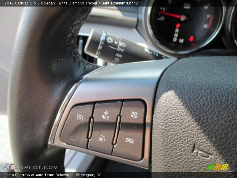 White Diamond Tricoat / Light Titanium/Ebony 2012 Cadillac CTS 3.0 Sedan