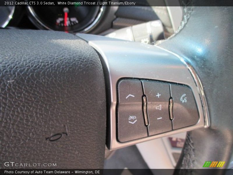 White Diamond Tricoat / Light Titanium/Ebony 2012 Cadillac CTS 3.0 Sedan