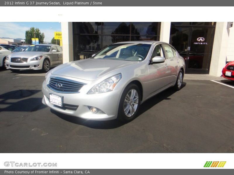 Liquid Platinum / Stone 2012 Infiniti G 37 Journey Sedan