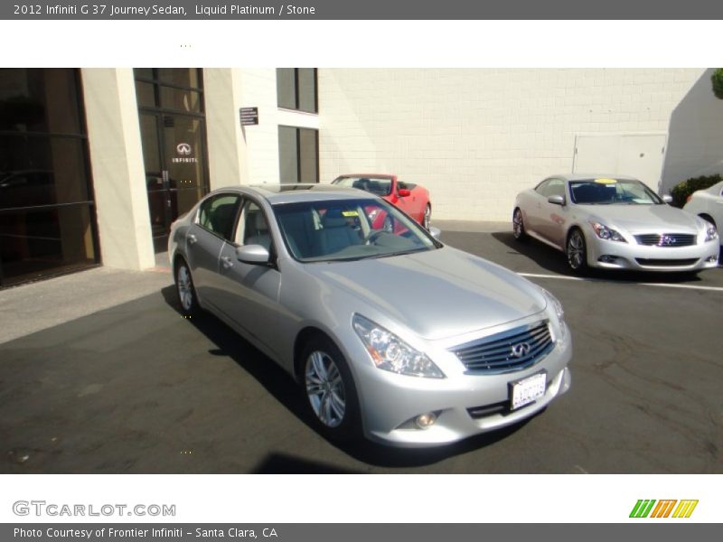 Liquid Platinum / Stone 2012 Infiniti G 37 Journey Sedan