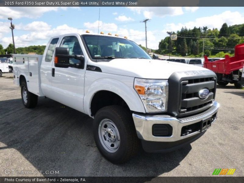 Oxford White / Steel 2015 Ford F350 Super Duty XL Super Cab 4x4 Utility