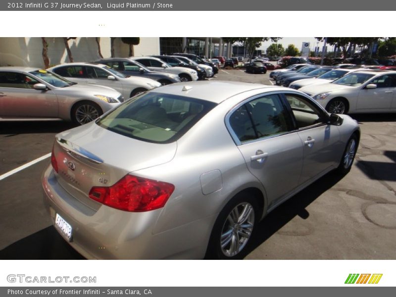 Liquid Platinum / Stone 2012 Infiniti G 37 Journey Sedan