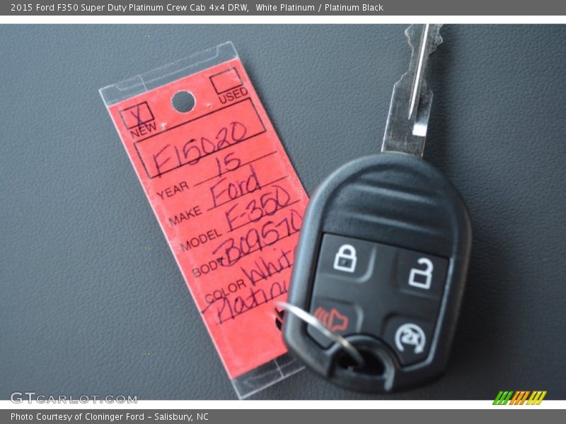 White Platinum / Platinum Black 2015 Ford F350 Super Duty Platinum Crew Cab 4x4 DRW