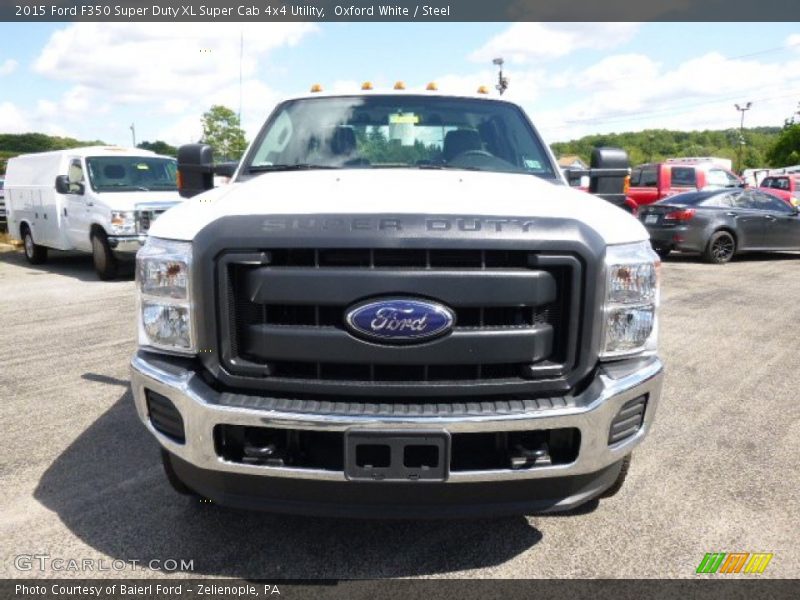 Oxford White / Steel 2015 Ford F350 Super Duty XL Super Cab 4x4 Utility