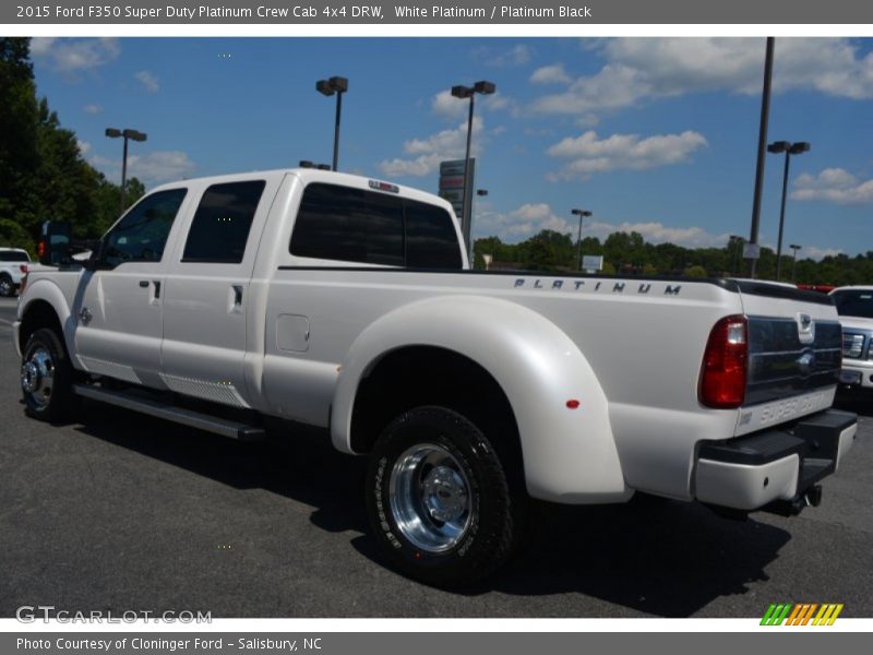  2015 F350 Super Duty Platinum Crew Cab 4x4 DRW White Platinum