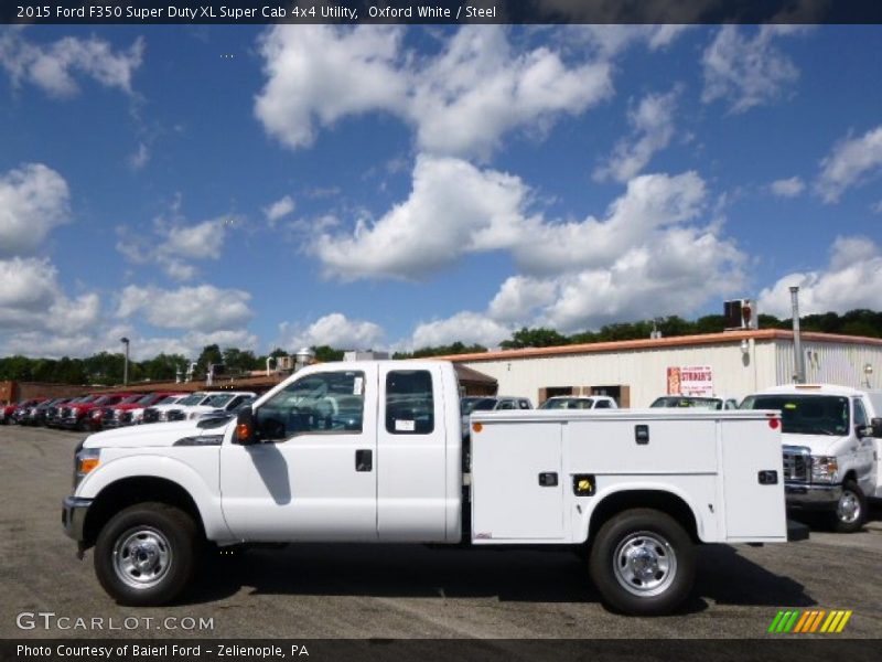 Oxford White / Steel 2015 Ford F350 Super Duty XL Super Cab 4x4 Utility