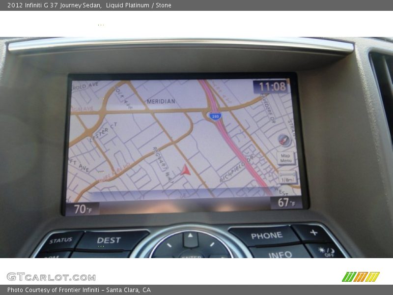 Liquid Platinum / Stone 2012 Infiniti G 37 Journey Sedan