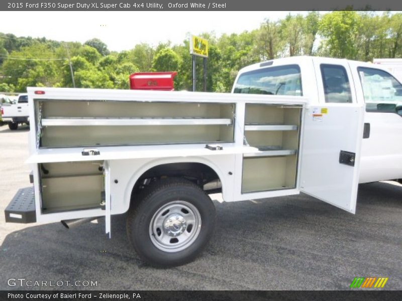 Oxford White / Steel 2015 Ford F350 Super Duty XL Super Cab 4x4 Utility