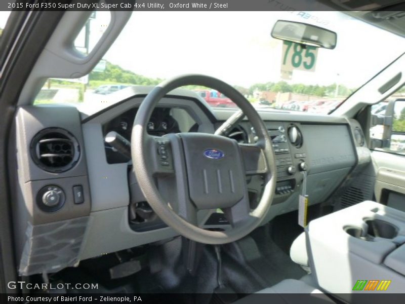 Oxford White / Steel 2015 Ford F350 Super Duty XL Super Cab 4x4 Utility