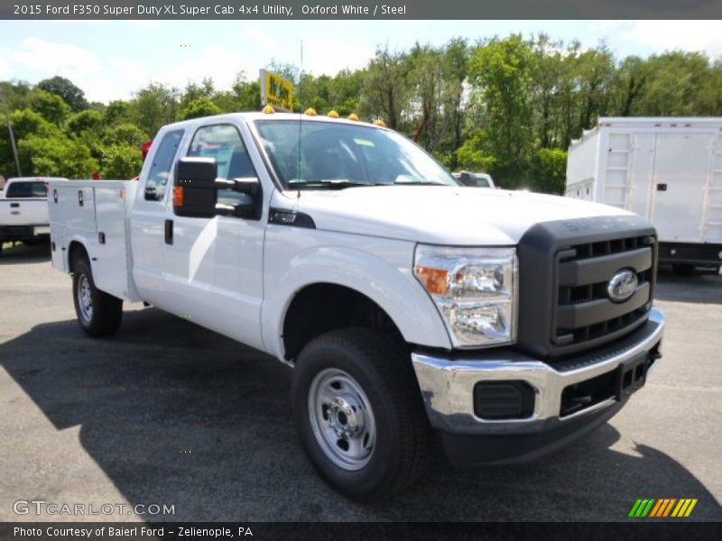 Oxford White / Steel 2015 Ford F350 Super Duty XL Super Cab 4x4 Utility