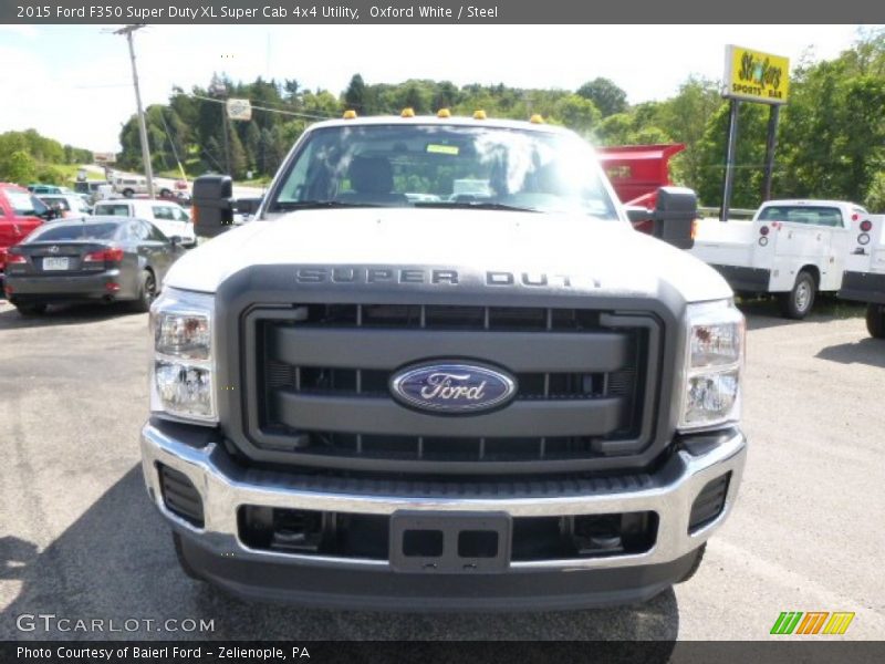 Oxford White / Steel 2015 Ford F350 Super Duty XL Super Cab 4x4 Utility