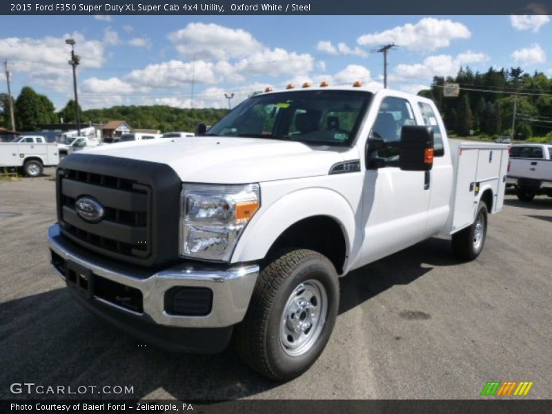 Oxford White / Steel 2015 Ford F350 Super Duty XL Super Cab 4x4 Utility