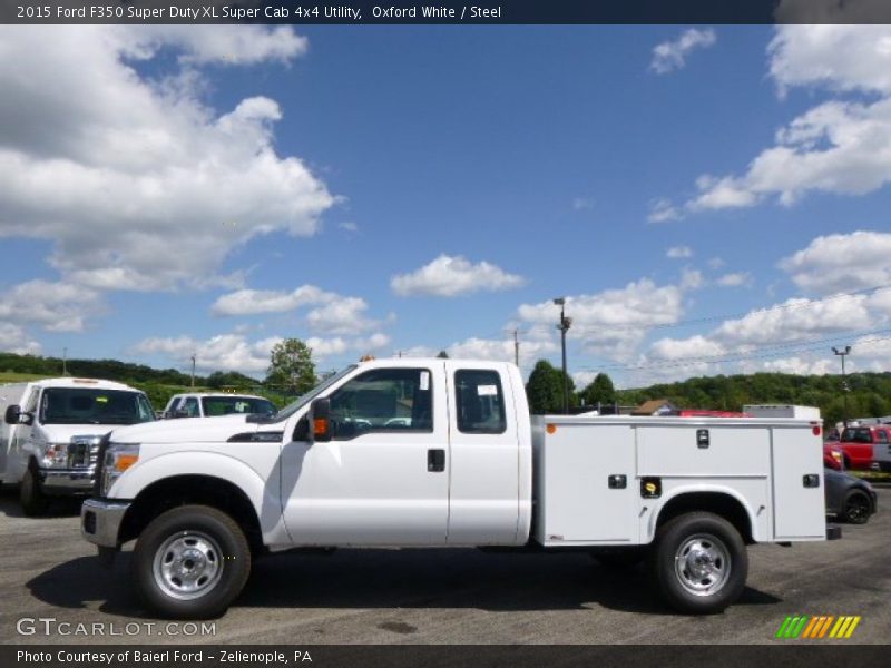 Oxford White / Steel 2015 Ford F350 Super Duty XL Super Cab 4x4 Utility