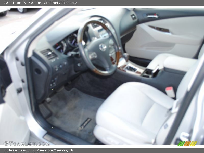 Tungsten Pearl / Light Gray 2011 Lexus ES 350