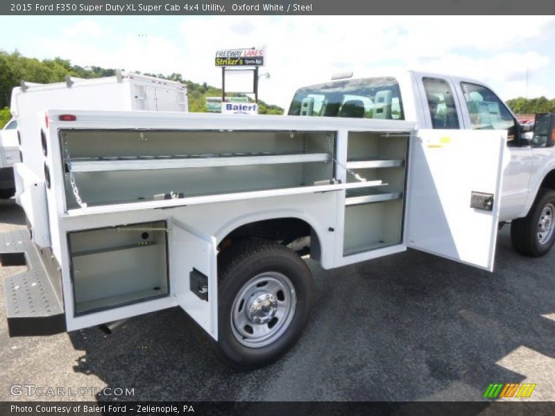 Oxford White / Steel 2015 Ford F350 Super Duty XL Super Cab 4x4 Utility
