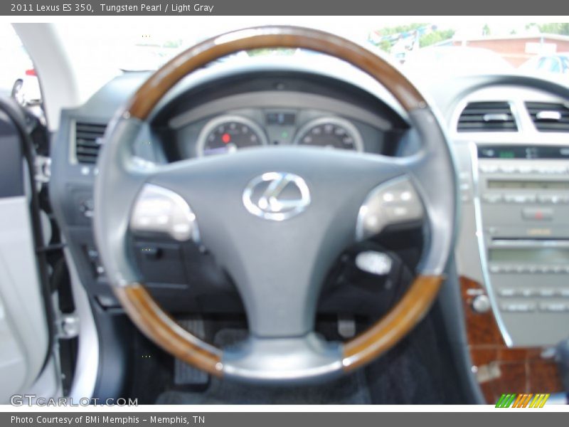 Tungsten Pearl / Light Gray 2011 Lexus ES 350